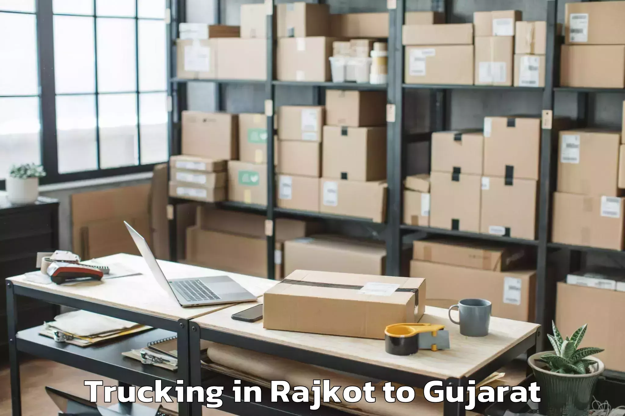 Professional Rajkot to Dhasa Trucking